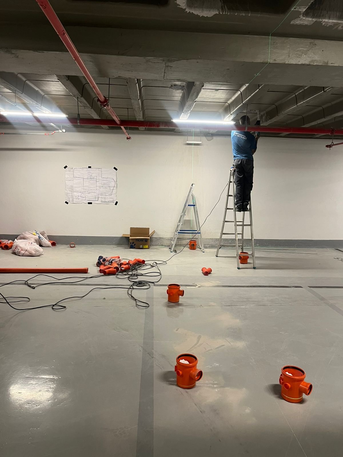 Instalação hidráulica em obra — JJ Instalações